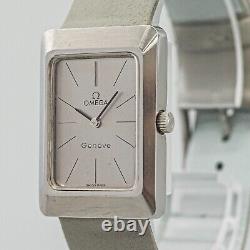 For Parts Vintage OMEGA Geneve Cal. 625 Manual Winding Silver Dial Mens Watch