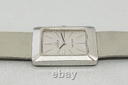 For Parts Vintage OMEGA Geneve Cal. 625 Manual Winding Silver Dial Mens Watch