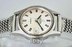 For Parts Vintage OMEGA Geneve Cal. 681 Automatic Silver Dial Date Ladies Watch