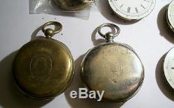 For SPARES Job Lot Centre Second Chronograph Pocket Watches and Parts