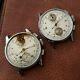 For Spares Lot of 2 Chronograph Suisse Watches Venus 170 Missing Parts