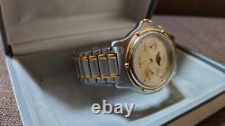 For parts AUREOLE Men Watch Only wristwatch Vintage Moonphase Swiss Movement