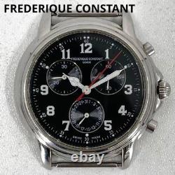Frederique Constant Chronograph FC285 Black Dial Junk Not Working Case Only
