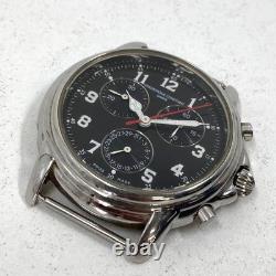 Frederique Constant Chronograph FC285 Black Dial Junk Not Working Case Only