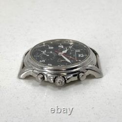 Frederique Constant Chronograph FC285 Black Dial Junk Not Working Case Only