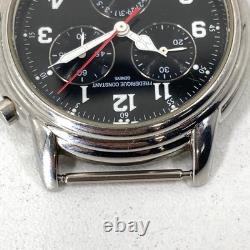 Frederique Constant Chronograph FC285 Black Dial Junk Not Working Case Only