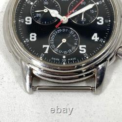 Frederique Constant Chronograph FC285 Black Dial Junk Not Working Case Only