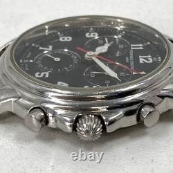 Frederique Constant Chronograph FC285 Black Dial Junk Not Working Case Only