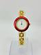 GUCCI 11/12 Change Bezel Watch White Dial metal Red Watch Not tested For Parts