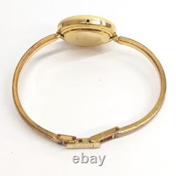 GUCCI 1100-L Change Bezel Watch Junk White Dial GP 16.5cm Working Crown Broken