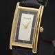 GUCCI 2600L Black Quartz Gold Plated Women's Watch Not tested For Parts