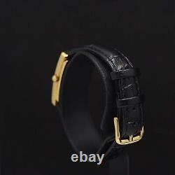 GUCCI 2600L Black Quartz Gold Plated Women's Watch Not tested For Parts