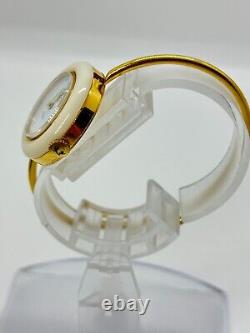 GUCCI Change Bezel Watch White Gold Not tested For Parts