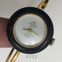 GUCCI Change Bezel Wrist Watch Made in Italy For Parts/Not Working Needs Batter