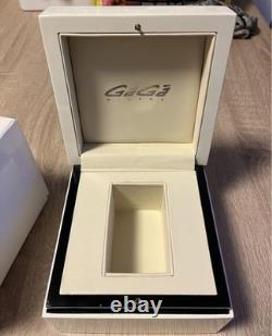 GaGa MILANO Manuale 5020 Watch 40mm White Black Junk Missing Crown For Parts
