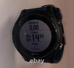 Garmin Forerunner 935 GPS Running Triathlon Watch Blue Broken Glass See Pics