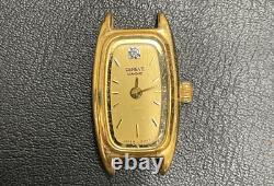 Geneve Diamond 18k Gold Plated Stainless Steel Back Watch 2006L. For Parts. CL45