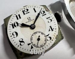 Genuine Antique OMEGA Small Second STAYBRITE BACK Hand Winding Watch for parts