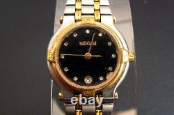 Genuine GUCCI 9000L Women's Diamond watch. Not working