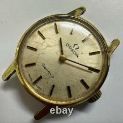 Genuine OMEGA Geneve 511346 Watch Cal. 485 Gold Not Working For Parts #233