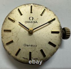 Genuine OMEGA Geneve 511346 Watch Cal. 485 Gold Not Working For Parts #233