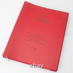 Genuine Original Tudor Watch Spare Parts Catalogue T 11 Pre-Owned Watchmakers