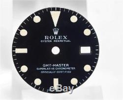 Genuine Rare Vintage Rolex GMT MASTER Watch Dial Reference 1675 LONG E MARK 1