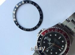 Genuine Rolex GMT Master 16700 black Bezel Insert