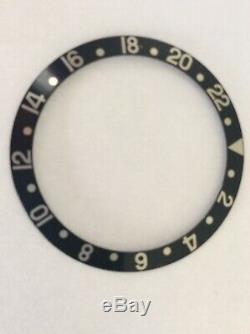 Genuine Rolex GMT Master 16700 black Bezel Insert