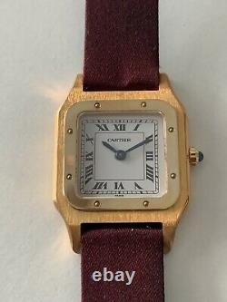 Genuine demo/dummy Cartier Santos watch gold plated for parts or display