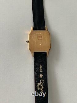 Genuine demo/dummy Cartier Santos watch gold plated for parts or display