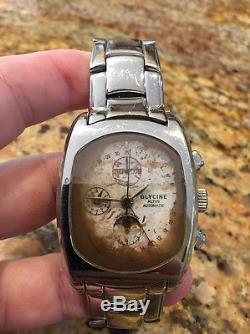 Glycine Altus Complique Watch Chronograph 3827 Rare Broken
