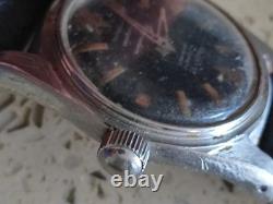 Great Vintage Monvis Diver Glucydur Automatic Cal F4007N 35mm Not Work Rear