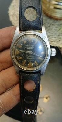 Great Vintage Monvis Diver Glucydur Automatic Cal F4007N 35mm Not Work Rear