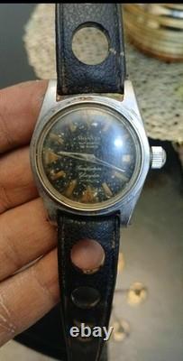 Great Vintage Monvis Diver Glucydur Automatic Cal F4007N 35mm Not Work Rear