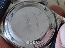 Great Vintage Monvis Diver Glucydur Automatic Cal F4007N 35mm Not Work Rear