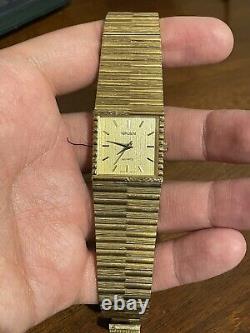 Gruen Watch Quartz Gold Vintage Style 1980s For Parts/Not Working Unisex