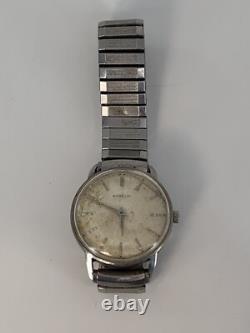 Gubelin Watch Vintage Matic 17 Jewel Switzerland Not Working For Parts