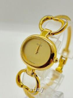 Gucci Watch 1600 25mm Women's Gold Vintage Watch sold as-is For Parts Or Repair