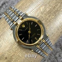 Gucci Women 9000L Fashion Date Two Tone Quartz For Watch Parts Or Repair Only
