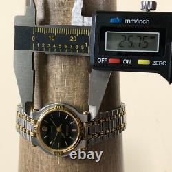 Gucci Women 9000L Fashion Date Two Tone Quartz For Watch Parts Or Repair Only