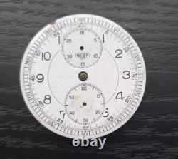 HEUER VALJOUX Cal 61 Chronograph Watch Dial + Movement for Parts or Repair 1940