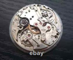 HEUER VALJOUX Cal 61 Chronograph Watch Dial + Movement for Parts or Repair 1940
