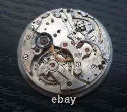 HEUER VALJOUX Cal 61 Chronograph Watch Dial + Movement for Parts or Repair 1940