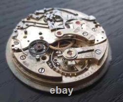 HEUER VALJOUX Cal 61 Chronograph Watch Dial + Movement for Parts or Repair 1940