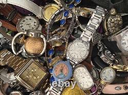 HUGE 63 LBS+ BOX LOT Wrist Watches Vintage Modern POUNDS Repair Parts Resell