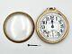 Hamilton 992b 21J Pocket Watch for PARTS, Cracked Dial, No Crown/Stem/Bow, etc