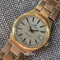 Hamilton Automatic Gold Tone Cal. 836 with OG Bracelet May Need Attention REPAIR