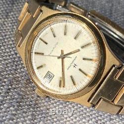 Hamilton Automatic Gold Tone Cal. 836 with OG Bracelet May Need Attention REPAIR