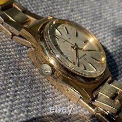 Hamilton Automatic Gold Tone Cal. 836 with OG Bracelet May Need Attention REPAIR